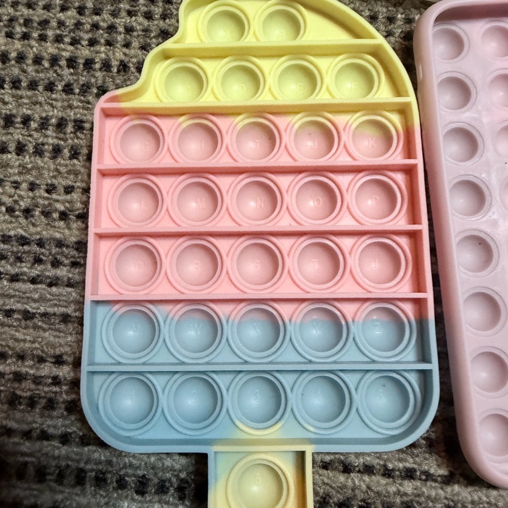 Colorful Pop It Fidget Toy Set 5 cupcake ice cream - Picture 3 of 10